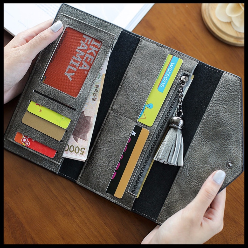 NEW MELODY Multion Function Tassel Wallet - Picture 5 of 8